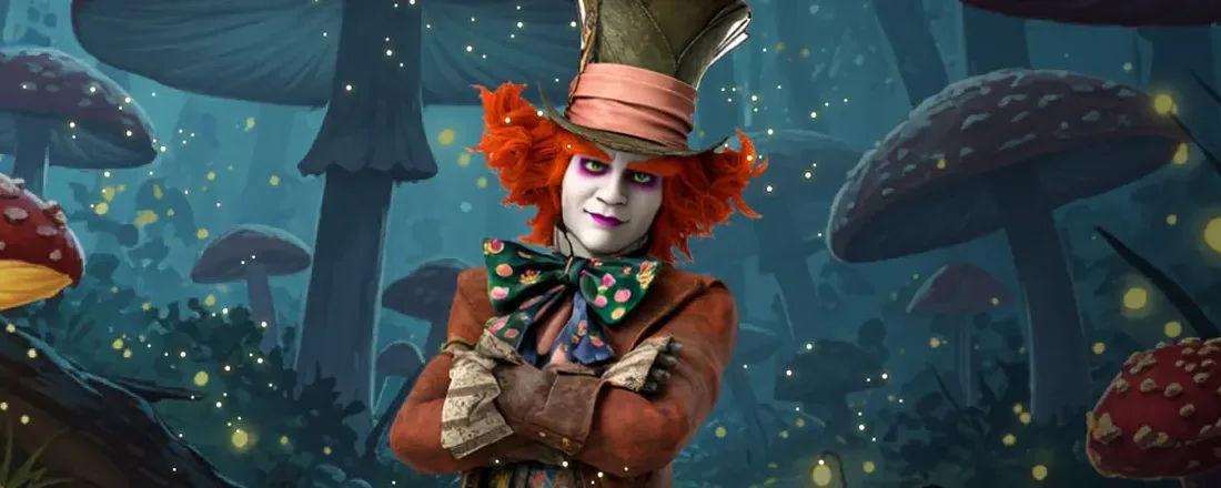 Mad Hatter in the Wagerland Casino lobby
